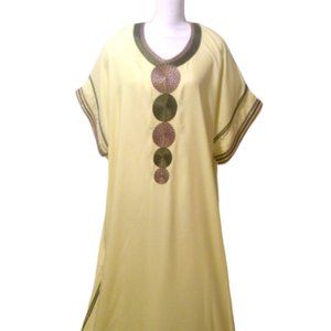 Women Dress Short Sleeve Summer Maxi Gown Kaftan